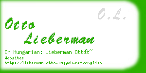 otto lieberman business card